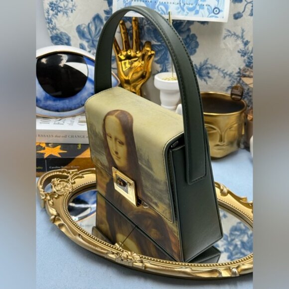 🆕 A. CLOUD x LOUVRE MUSEUM 🧿 NWT "Mona Lisa" DaVinci Handbag Chain Crossbody - Picture 4 of 16